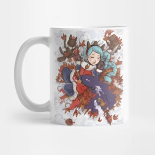 Aoineko sleeping Mug